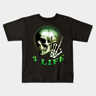 Metal 4 Life Green Kids T-Shirt